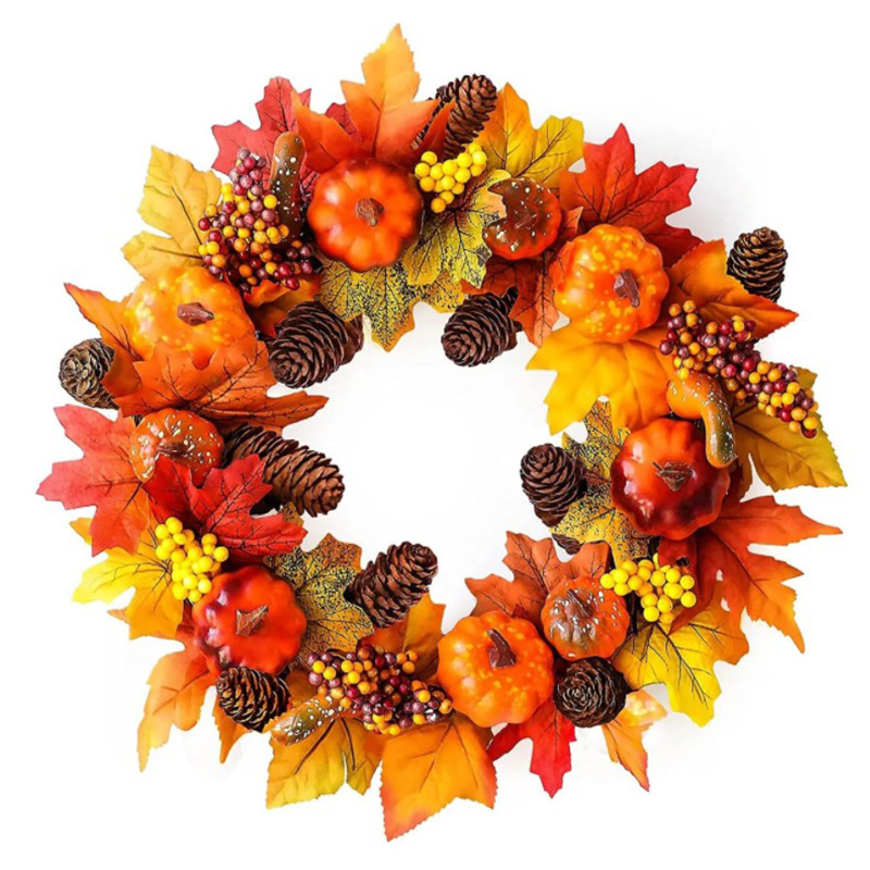 Аксессуар на стену Halloween Wreath II Оранжевый Коричневый Желтый Аксессуар на стену Halloween Wreath II Оранжевый Коричневый Желтый в Рязани | Loft Concept