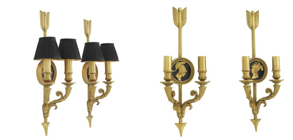 Комплект из 2-х бра Eichholtz Wall Lamp Tiberius Комплект из 2-х бра Eichholtz Wall Lamp Tiberius - Loft-Concept в Рязани