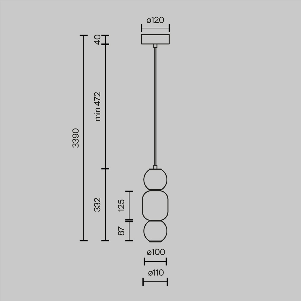 Подвесной светильник Trio outline Подвесной светильник Trio outline в Рязани