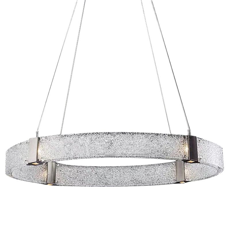 Люстра Parallel Oval LED Chandelier Никель Белый Люстра Parallel Oval LED Chandelier Никель Белый в Рязани | Loft Concept