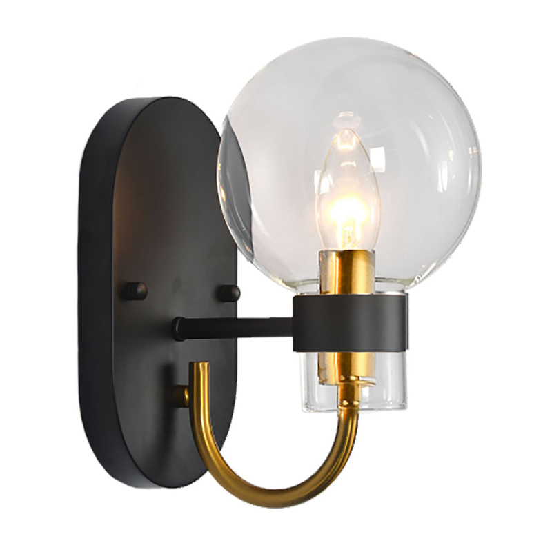 Бра Votrom Sconce black Черный Бронза Прозрачный (Transparent) Бра Votrom Sconce black Черный Бронза Прозрачный (Transparent) в Рязани | Loft Concept