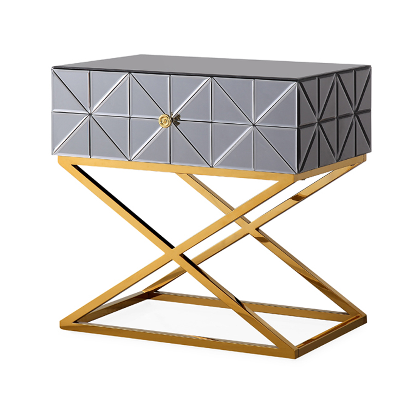 Приставной столик Mirrored Furniture Золотой Приставной столик Mirrored Furniture Золотой в Рязани | Loft Concept