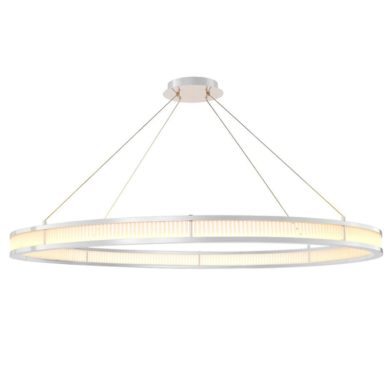 Люстра Eichholtz Chandelier Damien XL Nickel Никель Белое матовое стекло Люстра Eichholtz Chandelier Damien XL Nickel Никель Белое матовое стекло в Рязани | Loft Concept