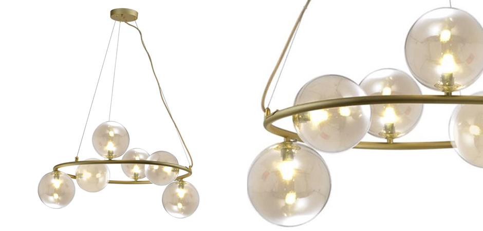 Люстра Bubble Glass Матовое золото Люстра Bubble Glass Матовое золото - Loft-Concept в Рязани