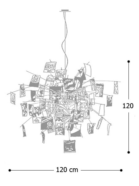 Светильник Zettel Z 5 Ingo Maurer text в Рязани