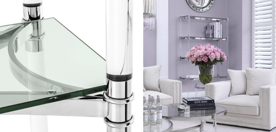 Стеллаж Eichholtz Cabinet Trento Stainless Steel Стеллаж Eichholtz Cabinet Trento Stainless Steel - Loft-Concept в Рязани