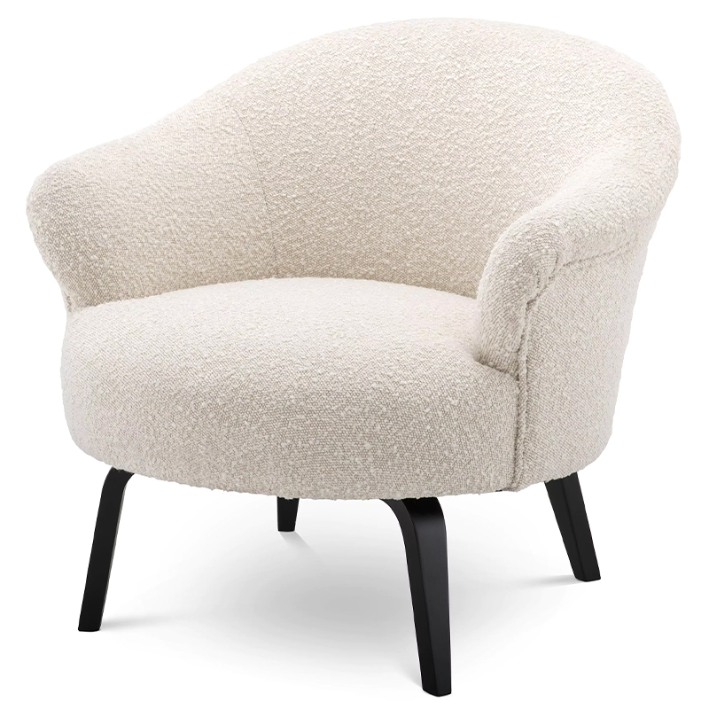 Кресло Eichholtz Chair Moretti Boucle Бежевый Черный Кремовый Черный Кресло Eichholtz Chair Moretti Boucle Бежевый Черный Кремовый Черный в Рязани | Loft Concept