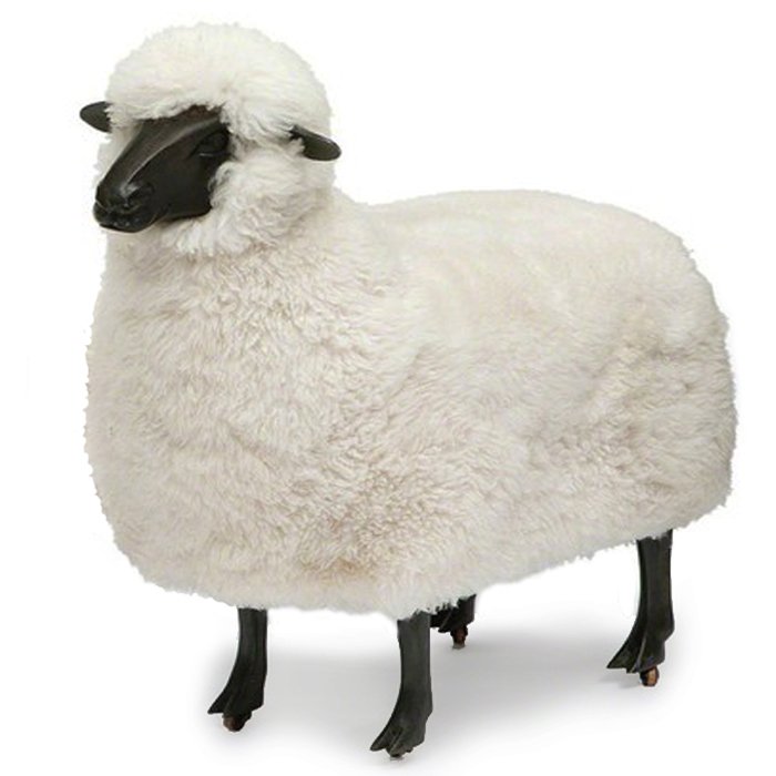 Пуф FRANCOIS-XAVIER LALANNE Moutons de laine Черный Бежевый Графит Пуф FRANCOIS-XAVIER LALANNE Moutons de laine Черный Бежевый Графит в Рязани | Loft Concept
