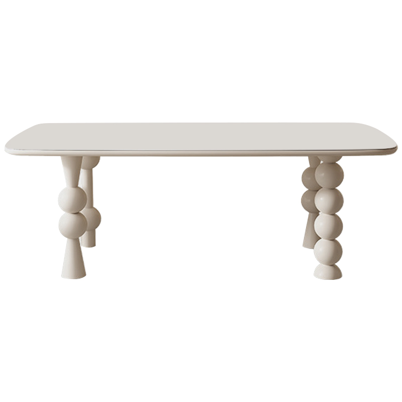 Обеденный стол Raphael Unique Shaped Dining Table Молочный в Рязани | Loft Concept 