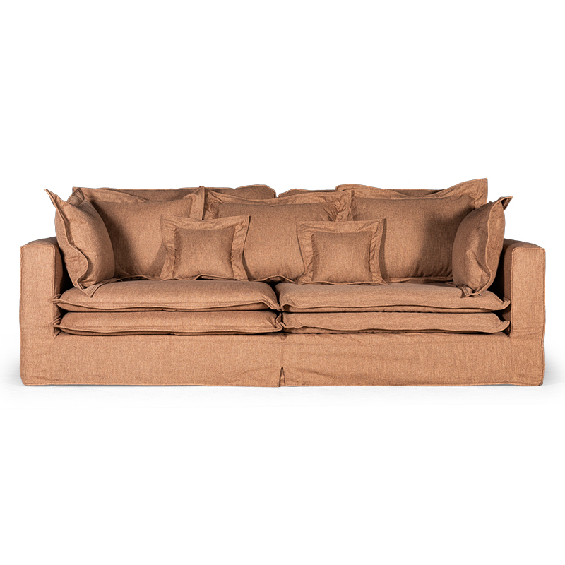 Диван Evelyn Textile Brown Sofa Коричневый Диван Evelyn Textile Brown Sofa Коричневый в Рязани | Loft Concept