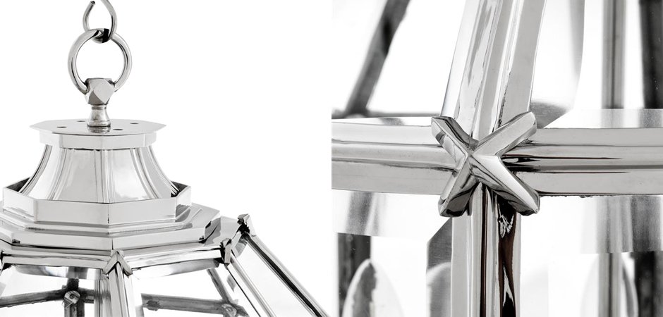 Люстра Lantern Owen Nickel M - Loft-Concept в Рязани