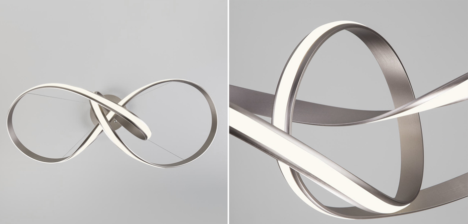 Люстра Mobius Strip Silver Chandelier Люстра Mobius Strip Silver Chandelier - Loft-Concept в Рязани