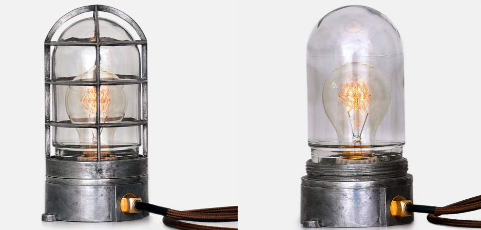 Настольная лампа Steampunk Cage Glass Edison Table lamp Настольная лампа Steampunk Cage Glass Edison Table lamp - Loft-Concept в Рязани