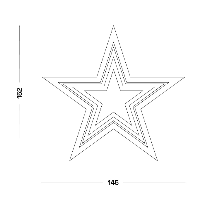 Дизайнерский ковер в виде звезды Poltronova Tappeto Stellina Navy Blue Grey Rug Дизайнерский ковер в виде звезды Poltronova Tappeto Stellina Navy Blue Grey Rug в Рязани