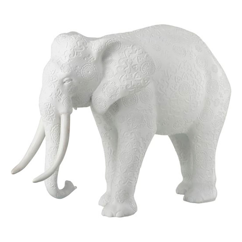 Статуэтка декоративная белый слон White Elephant Белый Статуэтка декоративная белый слон White Elephant Белый в Рязани | Loft Concept