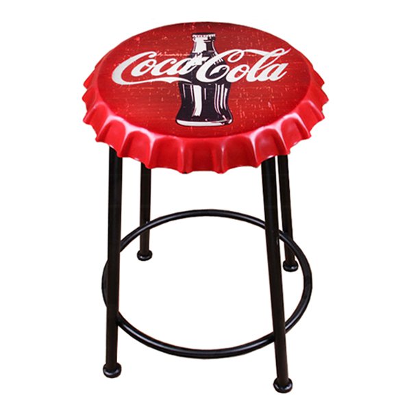 Стул Bottle Cap Coca & Cola Красный Черный Стул Bottle Cap Coca & Cola Красный Черный в Рязани | Loft Concept