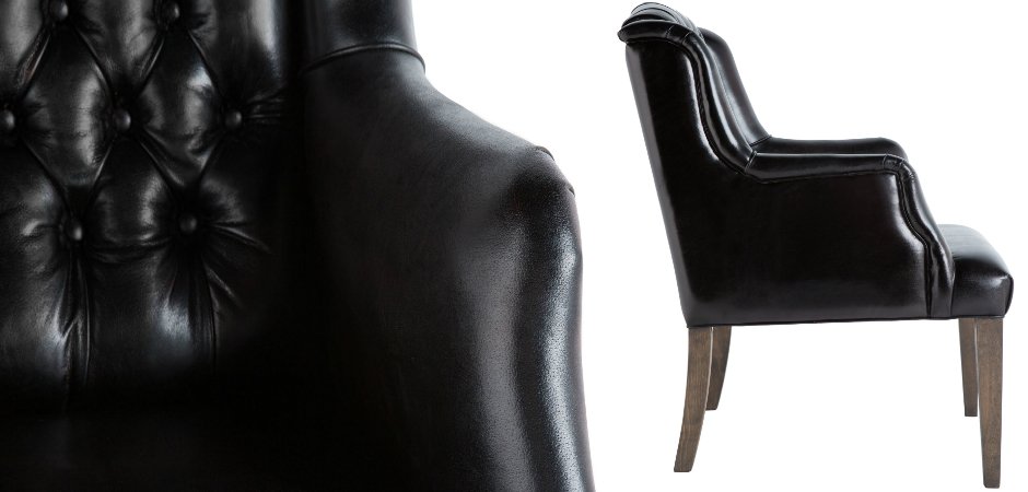 Кресло Leather Elegance Black Кресло Leather Elegance Black - Loft-Concept в Рязани