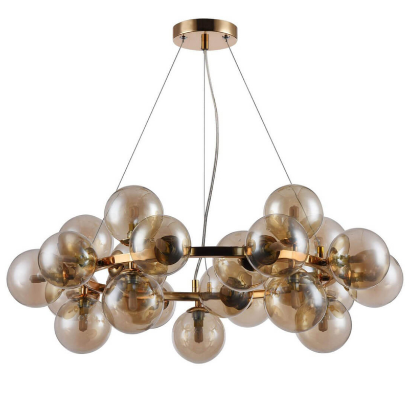 Люстра Berries Chandelier Amber 70 матовое золото Янтарь (Amber) Люстра Berries Chandelier Amber 70 матовое золото Янтарь (Amber) в Рязани | Loft Concept