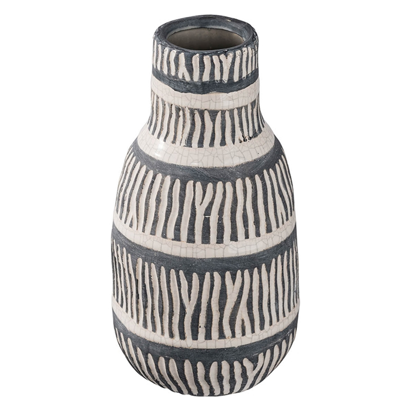 Ваза Kamaria Vase M Серый Белый Ваза Kamaria Vase M Серый Белый в Рязани | Loft Concept