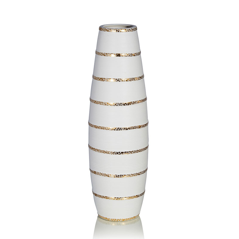 Ваза Vase Beehive white Белый Золотой Ваза Vase Beehive white Белый Золотой в Рязани | Loft Concept