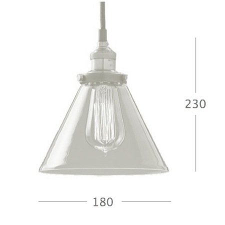 Подвесной светильник Loft Clear Glass Wide Cloche Подвесной светильник Loft Clear Glass Wide Cloche в Рязани