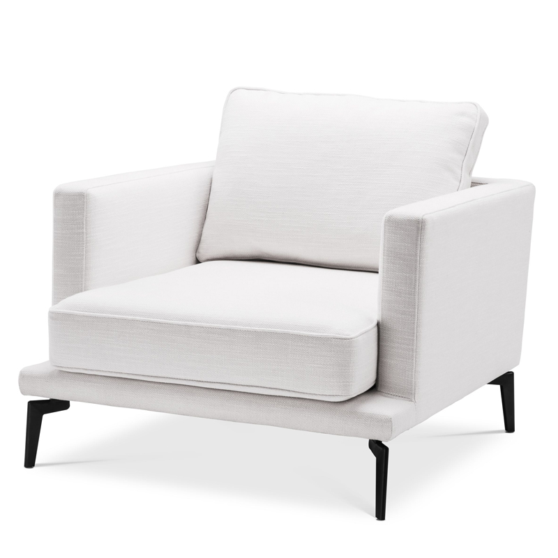 Кресло Eichholtz Chair Avenue 54 Белый Черный Кресло Eichholtz Chair Avenue 54 Белый Черный в Рязани | Loft Concept