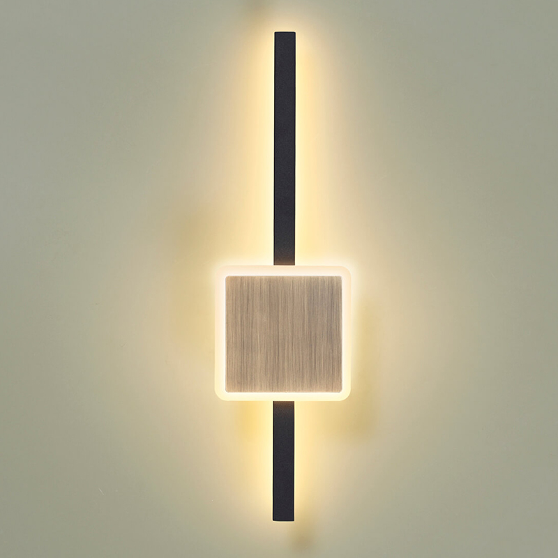 Бра Barrette Square Sconce 40 Черный Античная Бронза Бра Barrette Square Sconce 40 Черный Античная Бронза в Рязани | Loft Concept