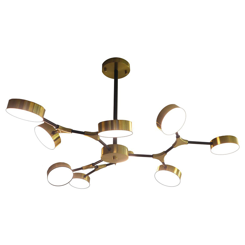Люстра Maelys Chandelier 9 Золотой Белый Люстра Maelys Chandelier 9 Золотой Белый в Рязани | Loft Concept