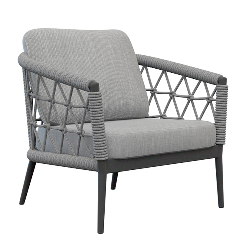 Кресло Niels Outdoor Chair Серый Черный Кресло Niels Outdoor Chair Серый Черный в Рязани | Loft Concept