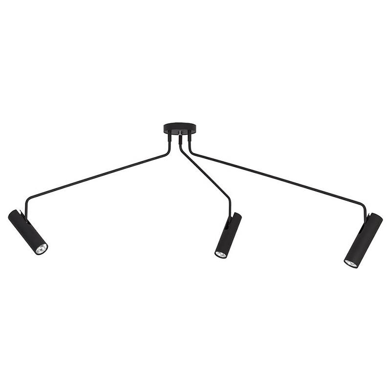 Потолочный светильник Tibo Branches Trumpet Tube black 3 Черный Потолочный светильник Tibo Branches Trumpet Tube black 3 Черный в Рязани | Loft Concept