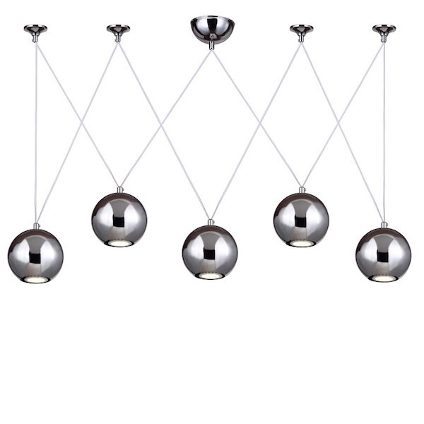 Подвесной светильник Multisphere Pendant Silver 5 Подвесной светильник Multisphere Pendant Silver 5 в Рязани | Loft Concept