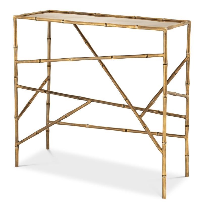 Консоль Eichholtz Console Table Wailea Винтажная латунь Консоль Eichholtz Console Table Wailea Винтажная латунь в Рязани | Loft Concept