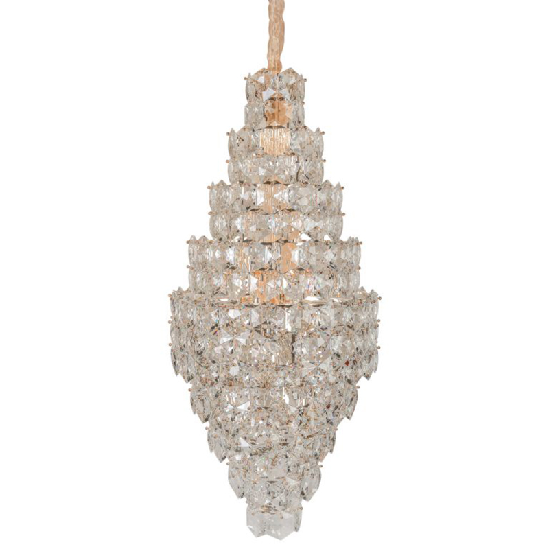 Люстра Tiers Crystal Light Chandelier 65 Золотой Прозрачное Стекло Люстра Tiers Crystal Light Chandelier 65 Золотой Прозрачное Стекло в Рязани | Loft Concept