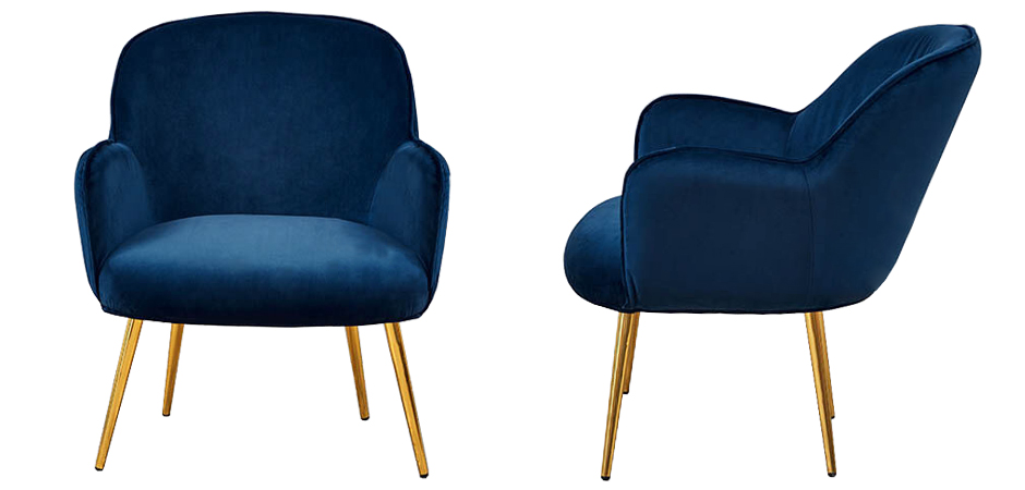 Кресло Waldeck Chair Blue - фото №1