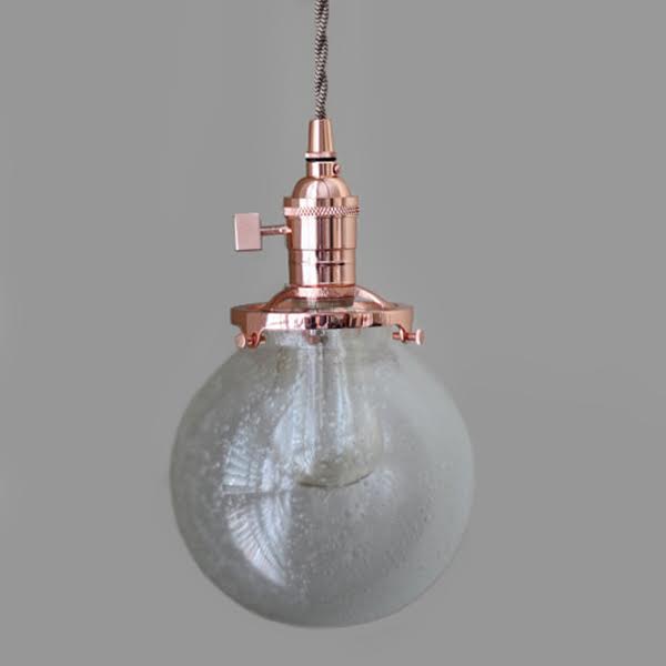 Подвесной светильник Bubble Sphere Glass Copper Медь в Рязани | Loft Concept 