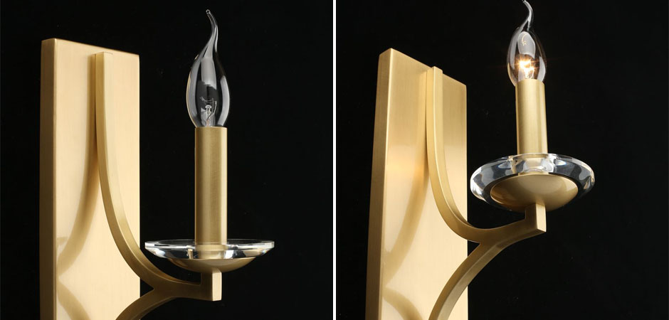 Бра Ancient Sophistication Brass с Хрустальным декором Бра Ancient Sophistication Brass с Хрустальным декором - Loft-Concept в Рязани