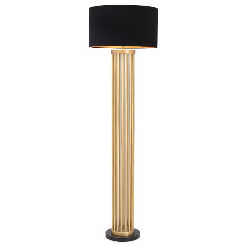 Торшер Eichholtz Floor Lamp Condo Латунь Черный Торшер Eichholtz Floor Lamp Condo Латунь Черный в Рязани | Loft Concept
