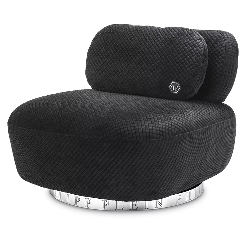 Кресло Philipp Plein Chair Signature Черный Хром Кресло Philipp Plein Chair Signature Черный Хром в Рязани | Loft Concept