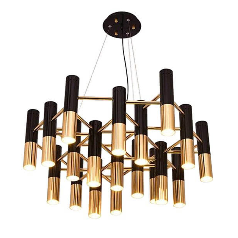 Люстра IKE Delightfull Gold & Black Черный Золотой Люстра IKE Delightfull Gold & Black Черный Золотой в Рязани | Loft Concept