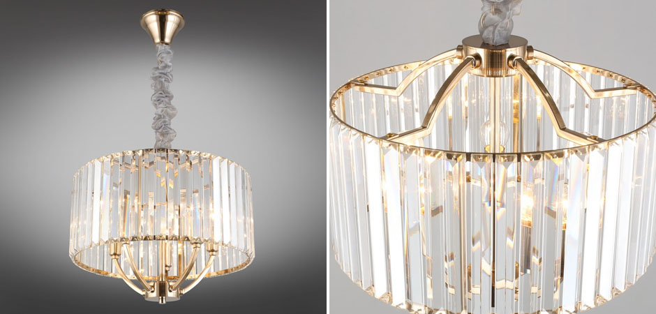 Хрустальная Люстра Glass Strips Gold Хрустальная Люстра Glass Strips Gold - Loft-Concept в Рязани