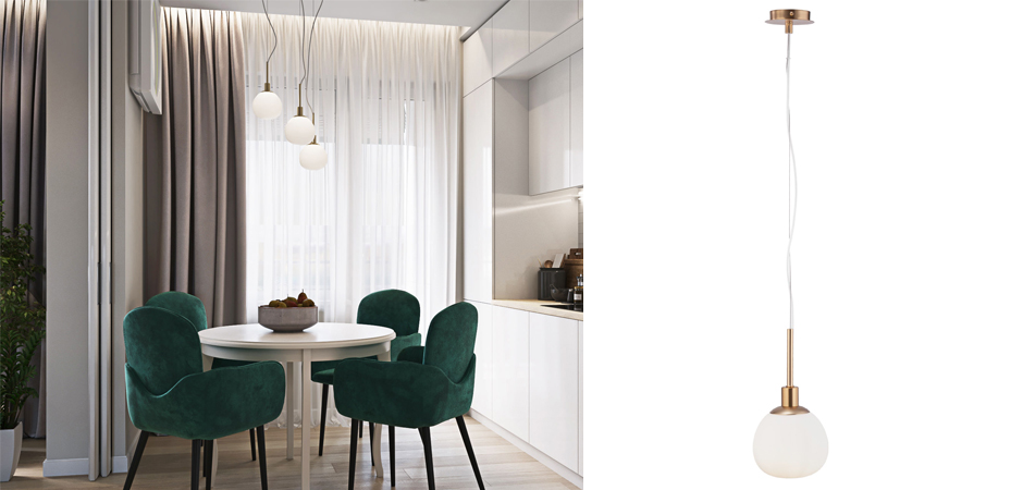 Подвесной светильник Tiepolo Ball Pendant Gold Подвесной светильник Tiepolo Ball Pendant Gold - Loft-Concept в Рязани