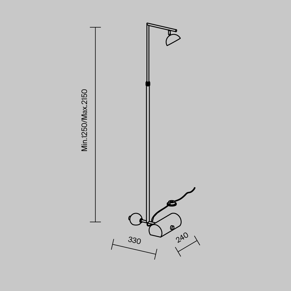 Напольный светильник Pikant 3000К 13Вт в Рязани