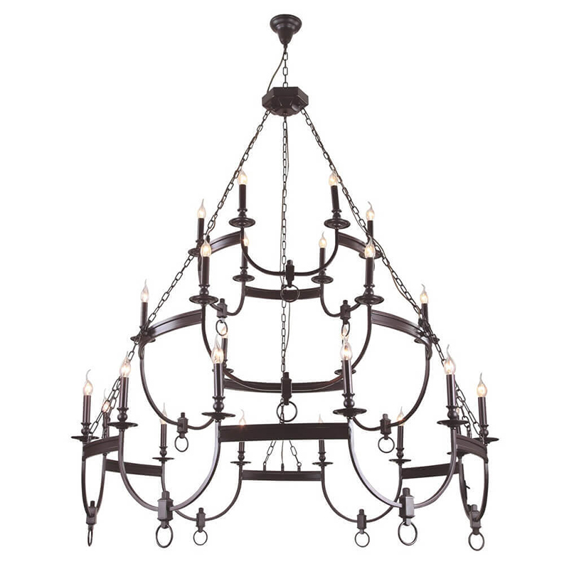 Люстра Claudette Chandelier 24 Коричневый Люстра Claudette Chandelier 24 Коричневый в Рязани | Loft Concept
