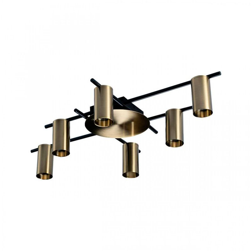 Потолочный светильник Aigle Ceiling Light 6 Латунь Латунь Черный Потолочный светильник Aigle Ceiling Light 6 Латунь Латунь Черный в Рязани | Loft Concept