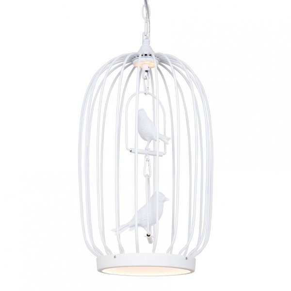 Люстра Birdcage Chandelier Two White Белый в Рязани | Loft Concept 