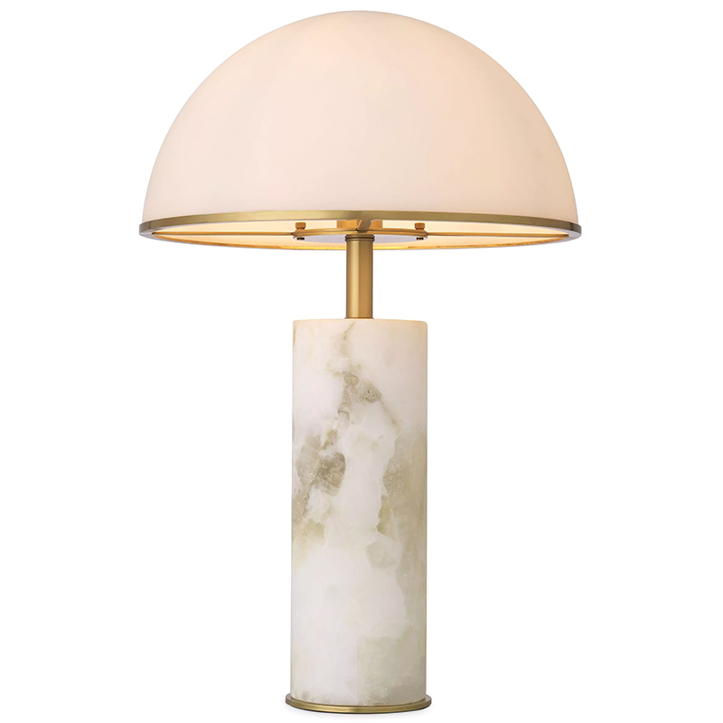 Настольная лампа Eichholtz Table Lamp Vaneta Белое матовое стекло Латунь Настольная лампа Eichholtz Table Lamp Vaneta Белое матовое стекло Латунь в Рязани | Loft Concept