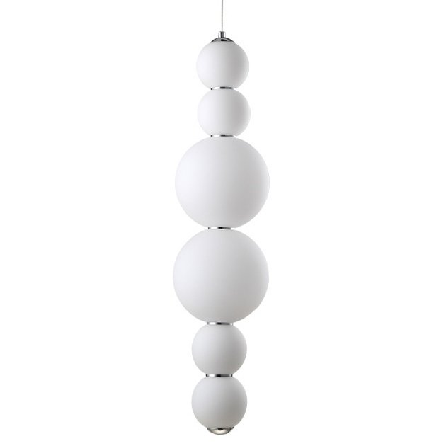 Люстра PEARLS Suspension Pendant Lamp C Белый Хром в Рязани | Loft Concept 