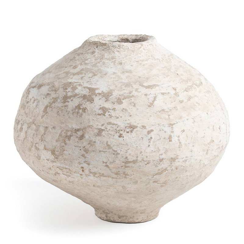Ваза Csaba Papier Mache Vase 35 Бежево-серый Ваза Csaba Papier Mache Vase 35 Бежево-серый в Рязани | Loft Concept