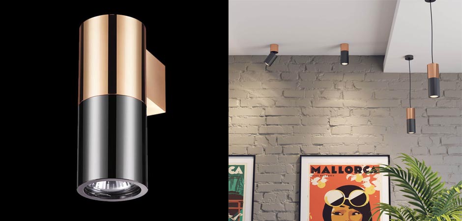 Спот Spot Illumination Sconce Black & Copper Спот Spot Illumination Sconce Black & Copper - Loft-Concept в Рязани