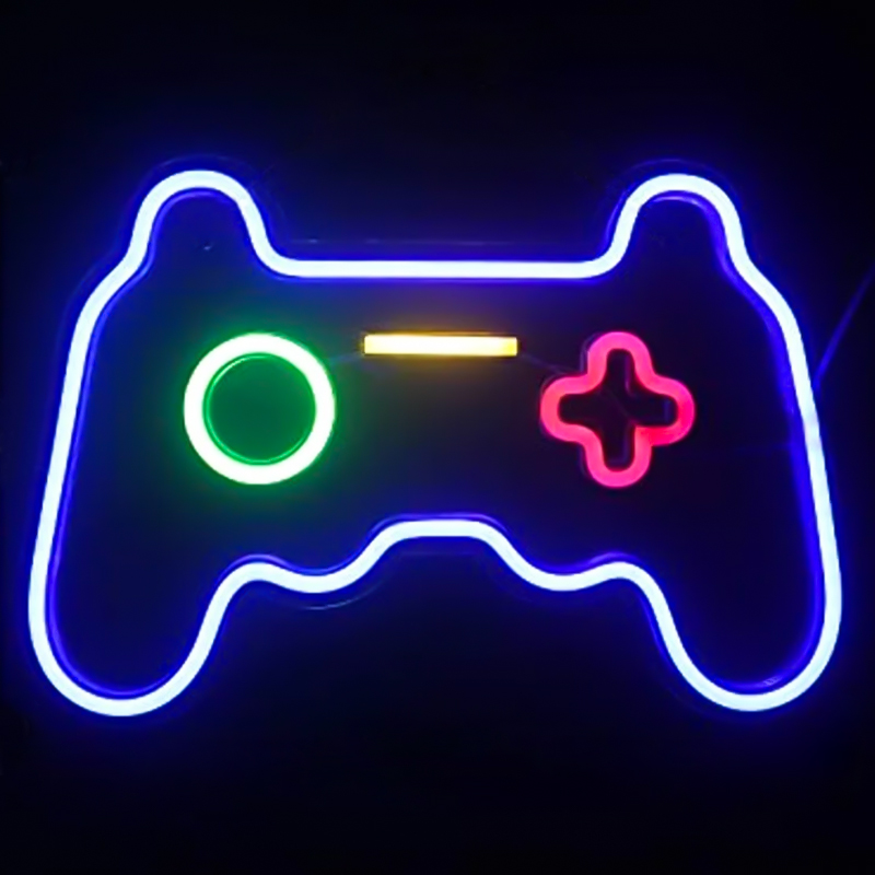 Неоновая настенная лампа Joystick Neon Wall Lamp Синий Зеленый Красный Желтый Прозрачный Неоновая настенная лампа Joystick Neon Wall Lamp Синий Зеленый Красный Желтый Прозрачный в Рязани | Loft Concept